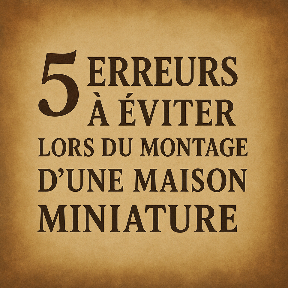 Maison miniature : 5 erreurs à éviter lors du montage d’une maison miniature