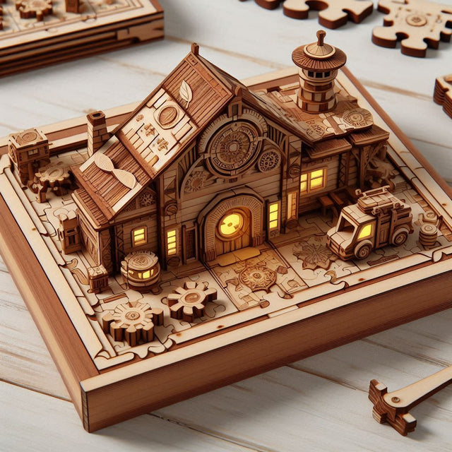 Puzzle 3D en bois