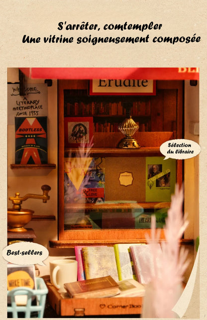 Maison miniature - Corner bookstore