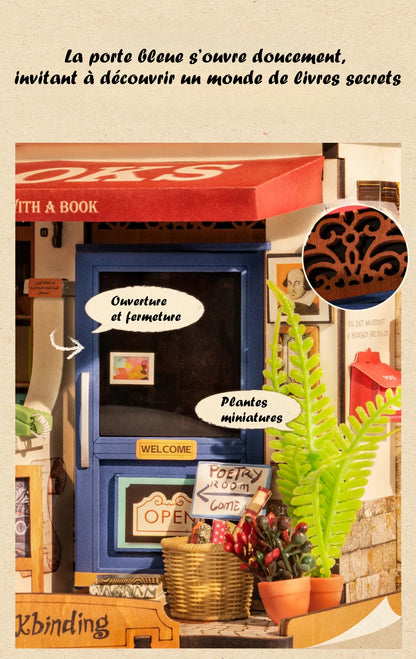 Maison miniature - Corner bookstore