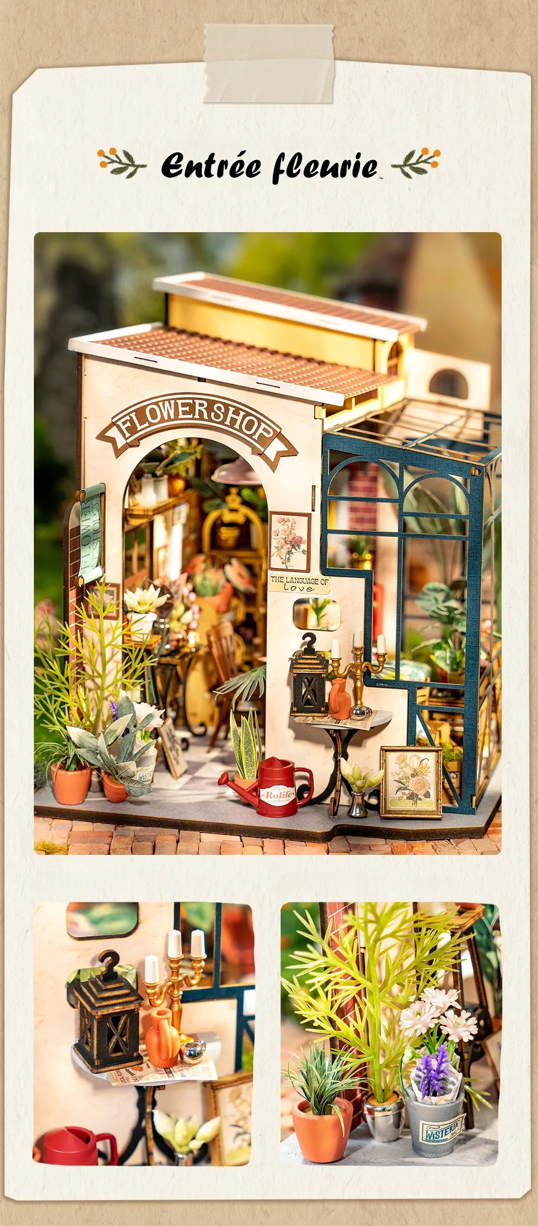 Maison miniature - Emily's Flower Shop