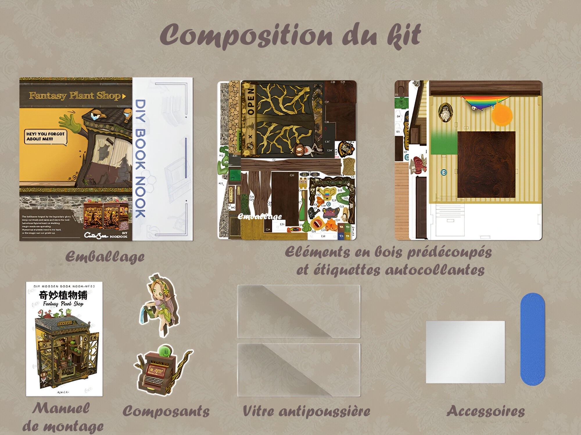 Book nook - Fantacy Plant Shop