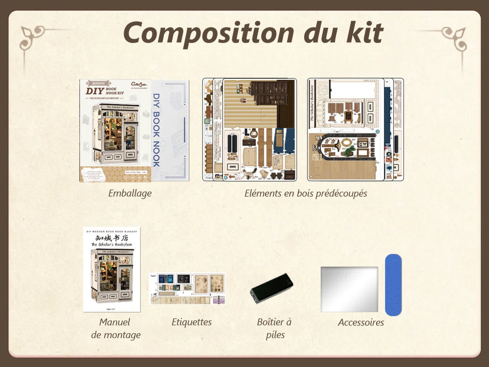 Maison miniature - The Scholar's Bookstore