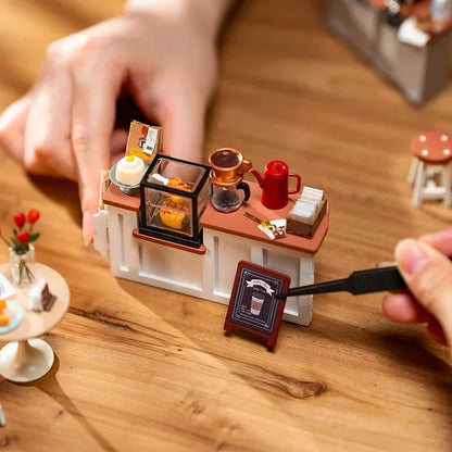 Maison miniature - Le café n°17